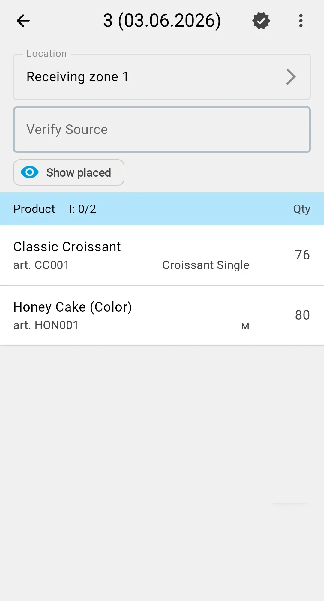 Verify the source — scan the receiving cell code